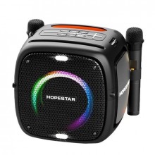 Колонка Hopestar Party c подсветкой и двумя микрофонами Черный ONE 00188 Колонка Hopestar Party c подсветкой и двумя микрофонами Черный ONE 00188