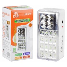Лампа аккумуляторная переносной фонарь HG DUE 20 Led HG 0021988 Лампа аккумуляторная переносной фонарь HG DUE 20 Led HG 0021988