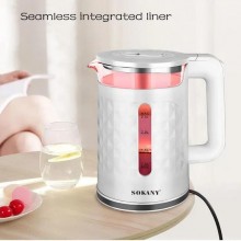 Электрочайник SOKANY белый с подсветкой SK 00102888 Электрочайник SOKANY белый с подсветкой SK 00102888