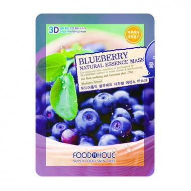 Тканевая маска Food a Holik Natural Essence 3D Mask Черника