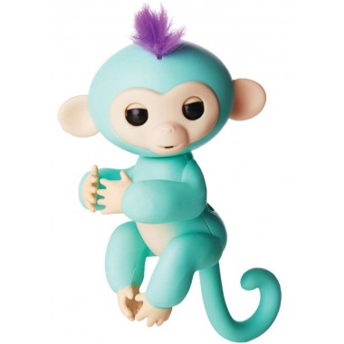 Интерактивная обезьянка Fingerlings бирюзовая Зои