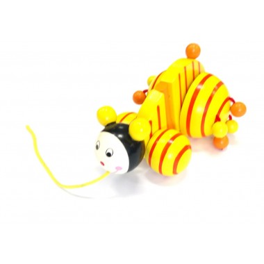Деревянная каталка Hongji toys Улитка (MD0138) 