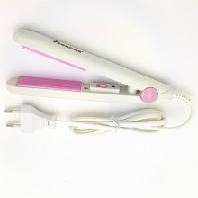 Мини-плойка утюжок ProMozer щипцы с гофре бело-розовая Мини-плойка утюжок ProMozer щипцы с гофре бело-розовая