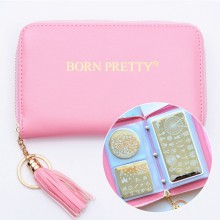Пенал BornPretty для хранения пластин для стемпинга розовый Пенал BornPretty для хранения пластин для стемпинга розовый