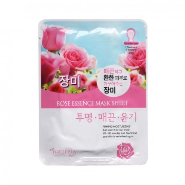 Тканевая маска NATUREBY Essence Mask 23 г Rose