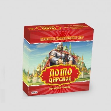 Настольная игра Strateg Лото с деревянными бочонками  Царское на русском языке (342)