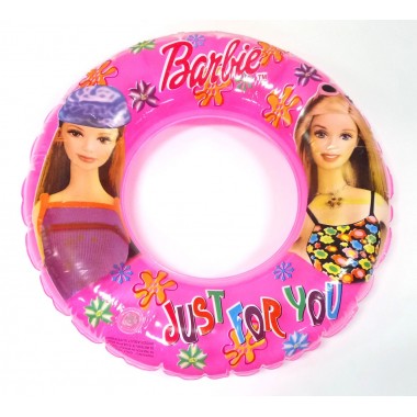Круг надувной Tilly Barbie 2  розовый диаметр 53 см, внутренний диаметр 23 см  (TS-1239-60)