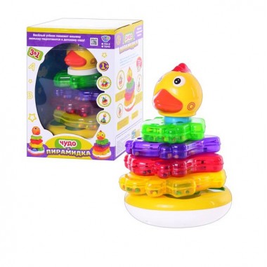 Музыкальная пирамидка логика  Joy Toy Цыпленок