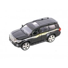 Машина Автопром Toyota Land Cruiser 200 черная (7666)