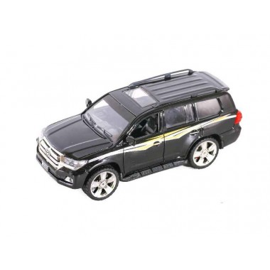 Машина Автопром Toyota Land Cruiser 200 черная (7666)