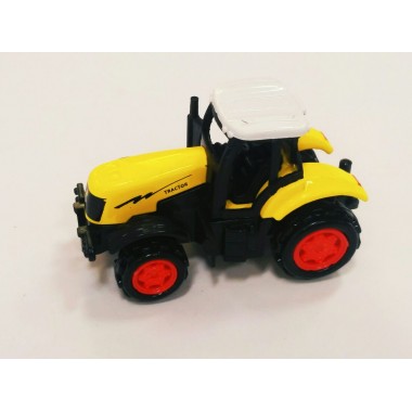 Модель трактора BK Toys металлическая желтая (9641)