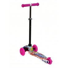 Самокат MINI Best Scooter розовый с принтом (А 24704/779-1295) Самокат MINI Best Scooter розовый с принтом (А 24704/779-1295)