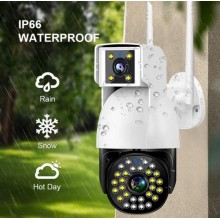 Камера ip видеонаблюдения уличная двойная поворотная Dual Camera P12 WI-FI IP V380PRO 00876088 Камера ip видеонаблюдения уличная двойная поворотная Dual Camera P12 WI-FI IP V380PRO 00876088
