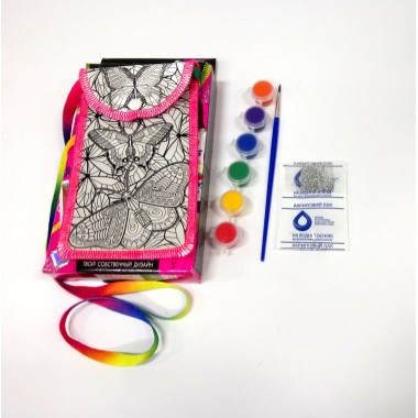 Чехол для телефона My Color Phone Раскраска с бабочками (COP-01-06)