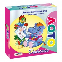 Настольная игра Strateg Детское Лото на русском языке (343) Настольная игра Strateg Детское Лото на русском языке (343)