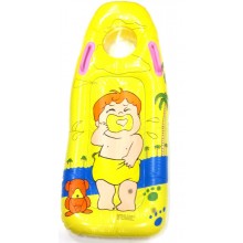 Надувной плотик-доска Tilly c прозрачным окошком и ручками, желтый, 100 см (TS-1209) Надувной плотик-доска Tilly c прозрачным окошком и ручками, желтый, 100 см (TS-1209)
