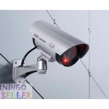 Муляж камеры видеонаблюдения с инфракрасной подсветкой Dummy IR Camera 1900 камера-обманка  Silver