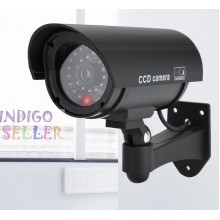 Муляж камеры видеонаблюдения с инфракрасной подсветкой Dummy IR Camera 1100 камера-обманка  на стену черная