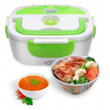 Ланч-бокс с подогревом The Electric Lunch Box Plus 1,05 л 220 В контейнер для подогрева еды зеленый 4001 Ланч-бокс с подогревом The Electric Lunch Box Plus 1,05 л 220 В контейнер для подогрева еды зеленый 4001