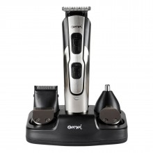 Набор для стрижки волос Gemei Gm-592 10 в 1 стрижка бороды, усов серебристый Набор для стрижки волос Gemei Gm-592 10 в 1 стрижка бороды, усов серебристый
