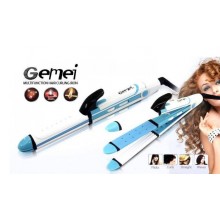 Мультистайлер для волос Gemei 3 в 1 гофре, утюжок, плойка GM-2921 голубой Мультистайлер для волос Gemei 3 в 1 гофре, утюжок, плойка GM-2921 голубой