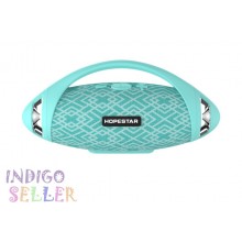 Мощная портативная влагозащищенная bluetooth колонка Hopestar H37 с FM Радио Stereo берюзовый Мощная портативная влагозащищенная bluetooth колонка Hopestar H37 с FM Радио Stereo берюзовый