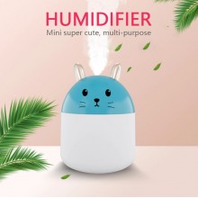 Мини-увлажнитель воздуха Air Purifier ночник 2 в 1 котик голубой 