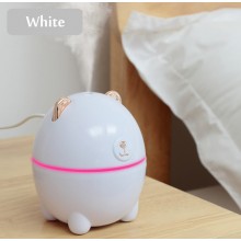 Мини-увлажнитель воздуха Air Purifier  ночник 2 в 1 мишка белый