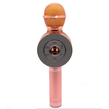 Микрофон-караоке Bluetooth WSTER WS-668 Rose Gold 