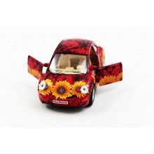 Машина KINSMART Volkswagen New Beetle красная в цветочек (KT5062W) Машина KINSMART Volkswagen New Beetle красная в цветочек (KT5062W)