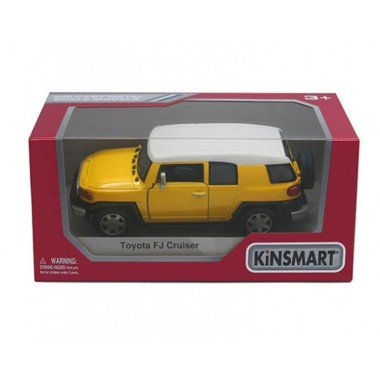 Машина KINSMART Toyota FJ Cruiser желтая  (KT5343W)