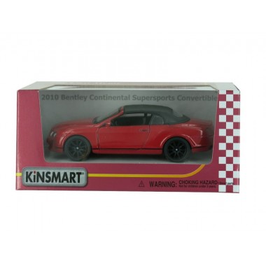 Машина KINSMART Bentley Continental  красная (KT5353W)