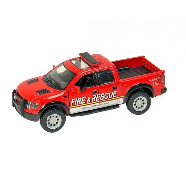 Машина KINSMART Ford F-150 SVT Fire Rescue красная (KT5365WPR)