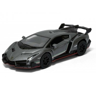 Машина KINSMART  Lamborghini Veneno серый (KT5367W)