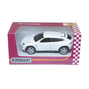 Машина KINSMART Lamborghini Urus белая  (KT5368W)