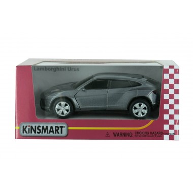 Машина KINSMART Lamborghini Urus серая  (KT5368W)