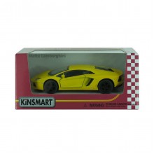 Машина KINSMART Matte Lamborghini желтая (KT5370W) Машина KINSMART Matte Lamborghini желтая (KT5370W)