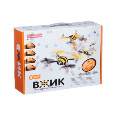 Квадрокоптер мини Play Smart  пчела желтый 9530