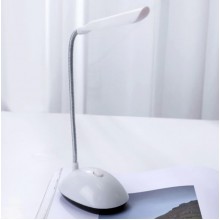 Светодиодная настольная мини-лампа OZS на батарейках Led-светильник белый 8,5*5,5*28 см