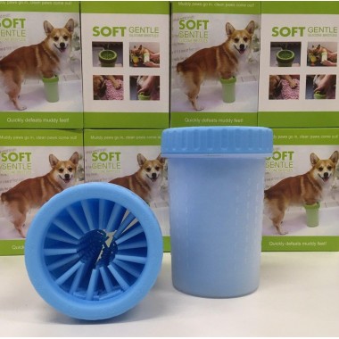 Лапомойка  Soft Gentle синий маленький стакан 11 см