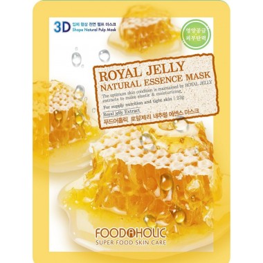 Тканевая маска Food a Holik Natural Essence 3D Mask Маточное молочко