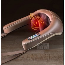 Массажер  роликовый для шеи и спины Manipulator Kneading Neck Massager c подогревом и имитацией руки массажиста