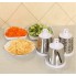 Овощерезка ручная мультислайсер Tabletop Drum Grater Kitchen Master Терка для овощей и фруктов 3 насадки белая