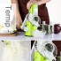 Овощерезка ручная мультислайсер Tabletop Drum Grater Kitchen Master Терка для овощей и фруктов 3 насадки зеленая