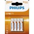 Батарейка Philips LongLife тип AAА 4 шт. (R03)