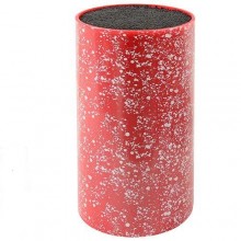 Подставка-колода для ножей Stenson Stone 22 x 11 см красная с бранш-наполнителем R22117 Подставка-колода для ножей Stenson Stone 22 x 11 см красная с бранш-наполнителем R22117