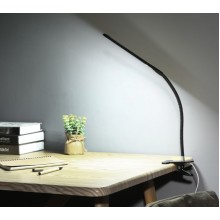 Светодиодная настольная лампа Q-LED от  USB 24 LED на прищепке черная