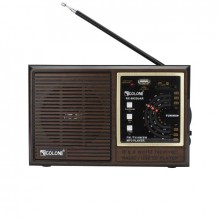 Радиоприёмник Golon колонка FM, USB, microSD 00993388 на аккумуляторе коричневый Радиоприёмник Golon колонка FM, USB, microSD 00993388 на аккумуляторе коричневый