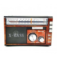 Радиоприёмник Golon колонка c фонариком, FM, USB, microSD 0038188 на аккумуляторе коричневый Радиоприёмник Golon колонка c фонариком, FM, USB, microSD 0038188 на аккумуляторе коричневый