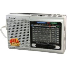 Радиоприемник GOLON с аккумулятором, порт USB, колонка Mp3, серебристый 00662288 Радиоприемник GOLON с аккумулятором, порт USB, колонка Mp3, серебристый 00662288